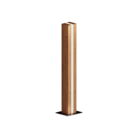 WOOD LIBRA Серия светильников столбиков, корпус выполнен из термодревесины